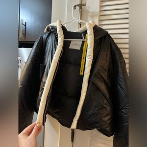 Black moncler coat